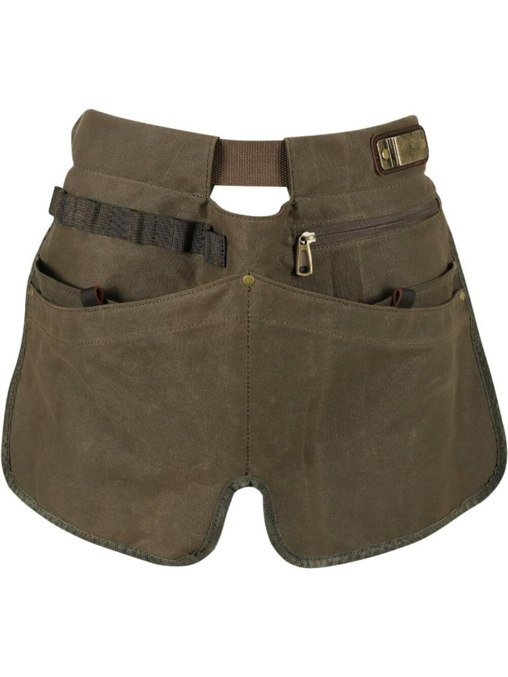 Heavy-Duty Canvas Gardening Apron with 5 Pockets - Unisex Tool Belt for Florists
